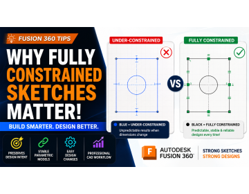 Why Fully Constrained Sketches Matter in Autodesk Fusion 360